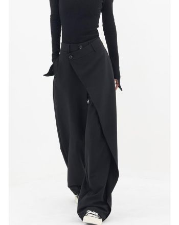 Street Loose Irregular Tailored Pants