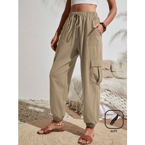 Pocket Stitching Casual Loose Pants